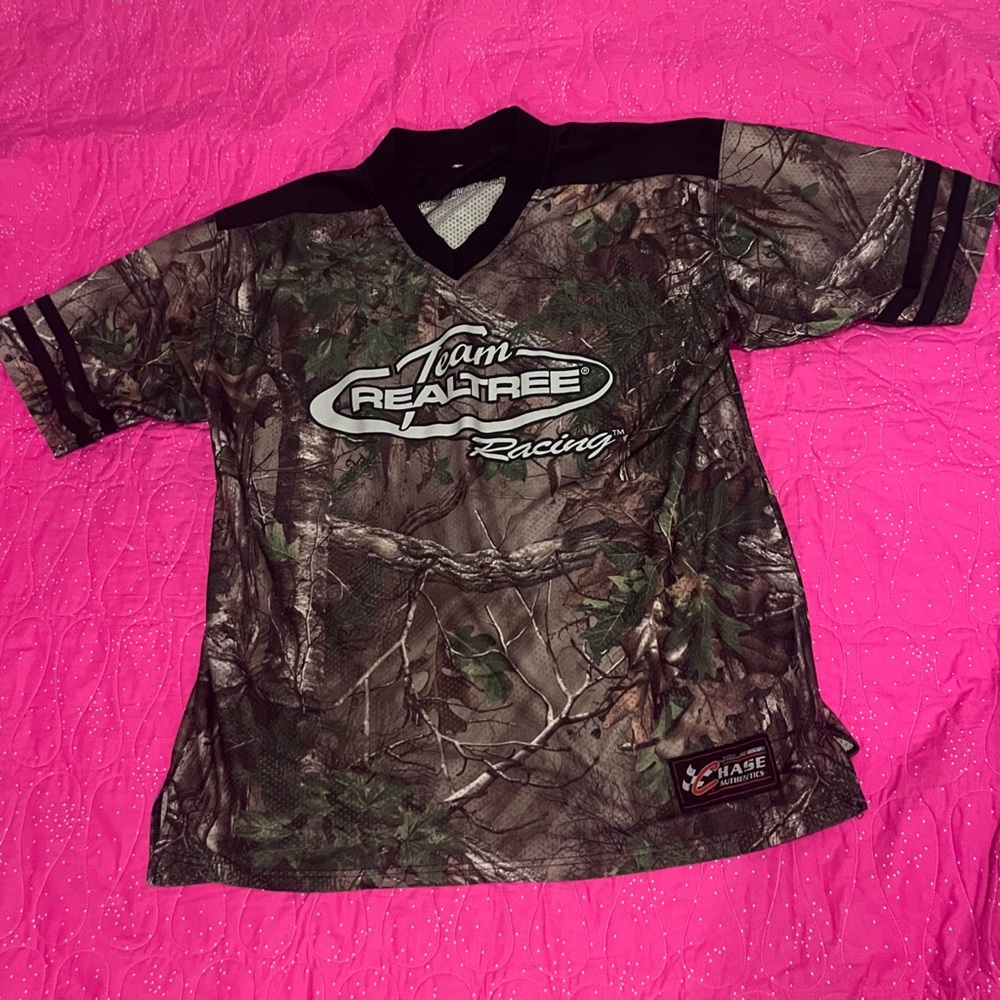 Super cute y2k realtree camo racing jersey